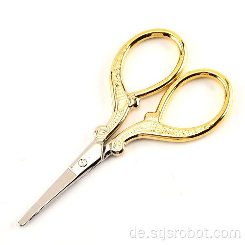 Edelstahl Friseurschere Augenbraue Schere goldene Nase Haarschere